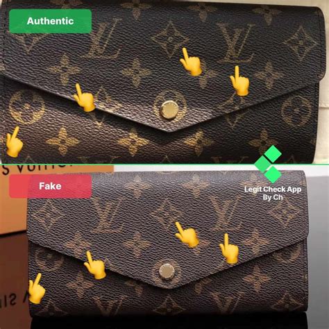 louis vuitton clemence wallet real vs fake|louis vuitton empreinte wallet.